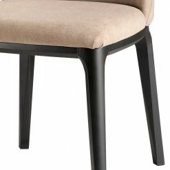 Design Polsterstuhl In Beige Webstoff - Vilgard -Dariana shop design polsterstuhl in beige webstoff und schwarz eiche massivholz vilgard 03