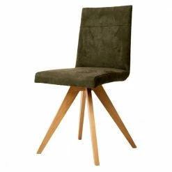 Design Polsterstuhl In Grau Microfaser - Vincentos