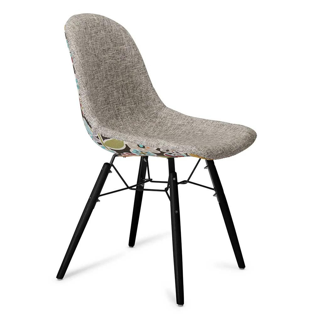 Design Schalenstuhl In Grau Schwarz - Planctona (2er Set) - Image 3