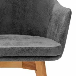 Design Tischsessel Mit Microfaser In Grau - Vabels 4 Design Tischsessel Mit Microfaser In Grau - Vabels -Dariana shop design tischsessel mit microfaser in grau gestell kernbuche massiv vabels 03