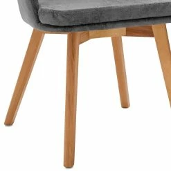 Design Tischsessel Mit Microfaser In Grau - Vabels 5 Design Tischsessel Mit Microfaser In Grau - Vabels -Dariana shop design tischsessel mit microfaser in grau gestell kernbuche massiv vabels 04