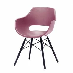 Designer Armlehnstühle In Altrosa Kunststoff - Sapella (4er Set)