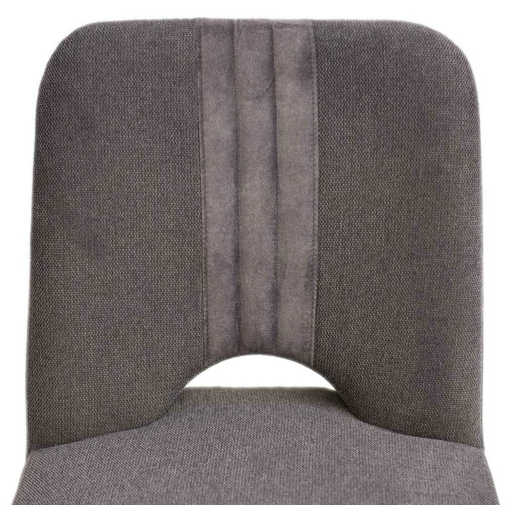 Designer Polsterstuhl In Dunkelgrau Stoff Mix - Enderbury - Image 6