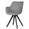 Designstühle Mit Armlehnen In Hellgrau - Allaire (2er Set) 2 Designstühle Mit Armlehnen In Hellgrau - Allaire (2er Set) -Dariana shop designstuehle mit armlehnen in hellgrau stoff schwarz holz allaire f