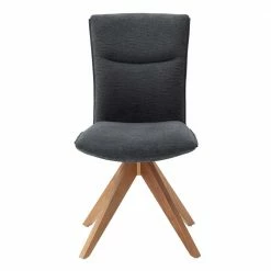 Drehbare Esstischstühle In Anthrazit - Salinta (2er Set) 4 Drehbare Esstischstühle In Anthrazit - Salinta (2er Set) -Dariana shop drehbare esstischstuehle in anthrazit chenille eiche holz salinta 02