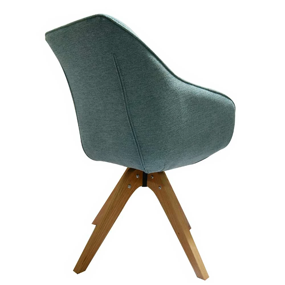 Drehbarer Esstisch Armlehnenstuhl In Petrol - Napulian - Image 3