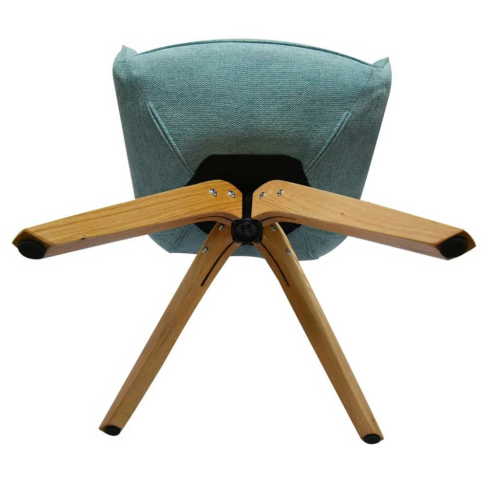 Drehbarer Esstisch Armlehnenstuhl In Petrol - Napulian - Image 5