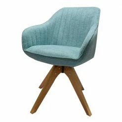 Drehbarer Esstisch Armlehnenstuhl In Petrol - Napulian