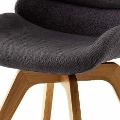 Drehbarer Polsterstuhl In Anthrazit - Susman (2er Set) 6 Drehbarer Polsterstuhl In Anthrazit - Susman (2er Set) -Dariana shop drehbarer polsterstuhl in anthrazit chenille eiche holzgestell susman 04
