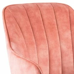 Drehbarer Tischsessel Mit Velours In Rosa - Zella (2er Set) -Dariana shop drehbarer tischsessel mit velours in rosa buchenholz in eiche zella 03