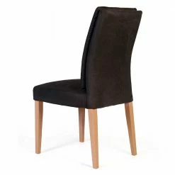 Dunkelbrauner Stuhl Mit Hoher Lehne - Kalizo 4 Dunkelbrauner Stuhl Mit Hoher Lehne - Kalizo -Dariana shop dunkelbrauner stuhl mit hoher lehne microfaser mit buche beinen kalizo 02