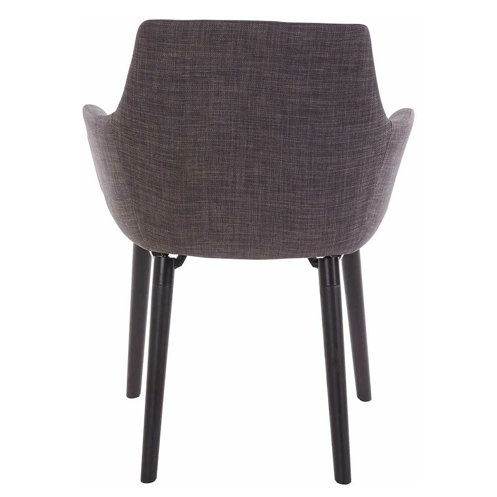 Dunkelgrauer Stuhl Mit Armlehnen - Juanpico (2er Set) - Image 4