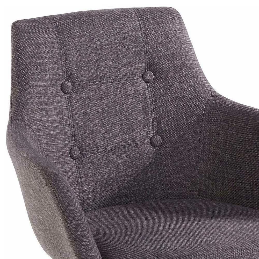 Dunkelgrauer Stuhl Mit Armlehnen - Juanpico (2er Set) - Image 6