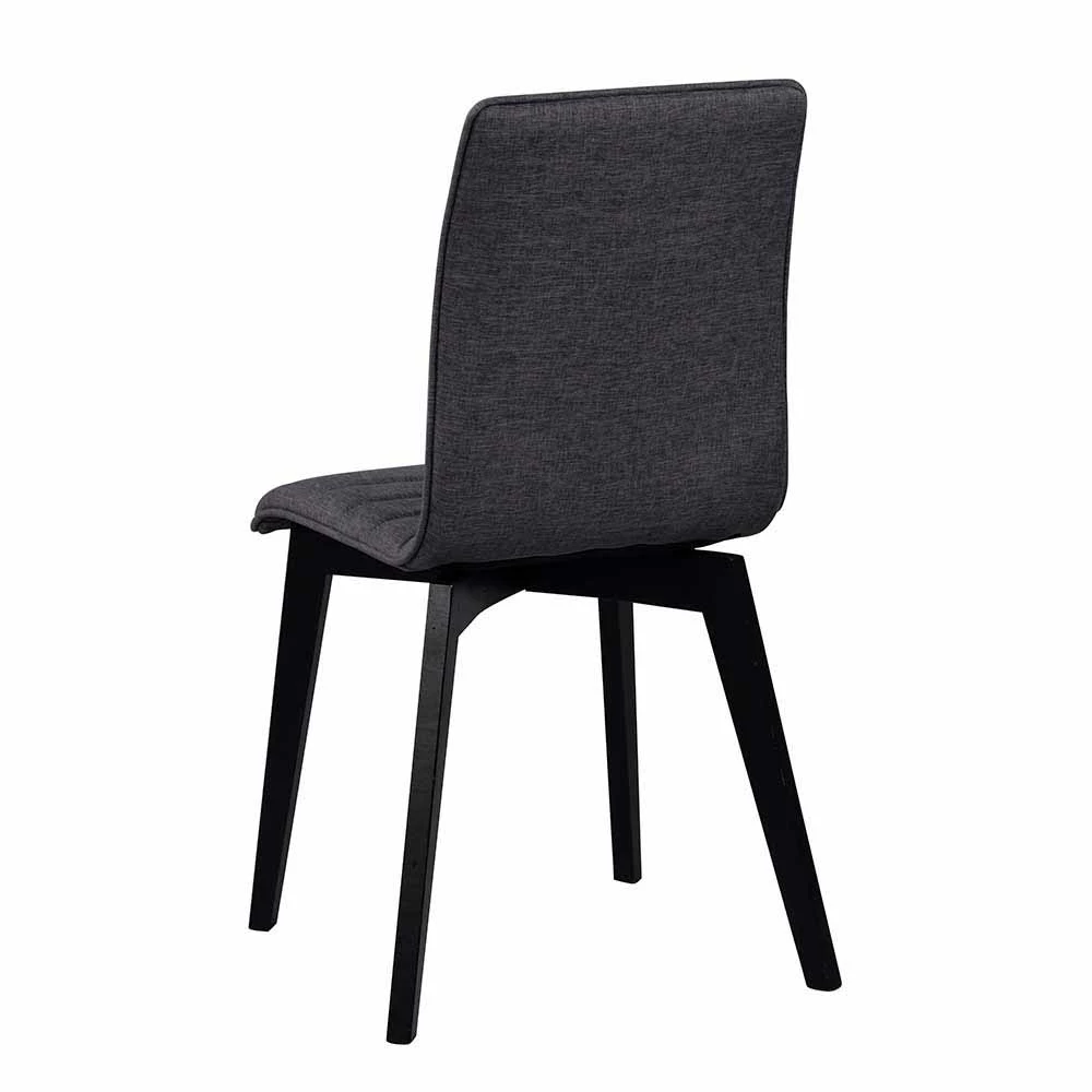 Dunkler Esszimmerstuhl Mit Stoff - Rojan (2er Set) - Image 3