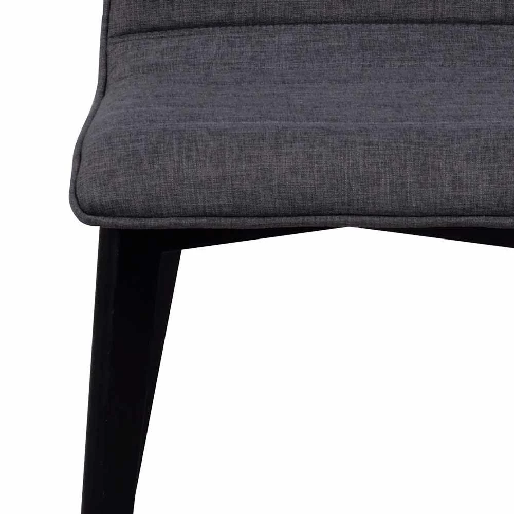 Dunkler Esszimmerstuhl Mit Stoff - Rojan (2er Set) - Image 6