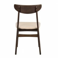 Dunkler Holzstuhl Mit Sitz Beige - Italo (2er Set) 12 Dunkler Holzstuhl Mit Sitz Beige - Italo (2er Set) -Dariana shop dunkler holzstuhl mit sitz beige aus eiche massivholz stoff italo 04