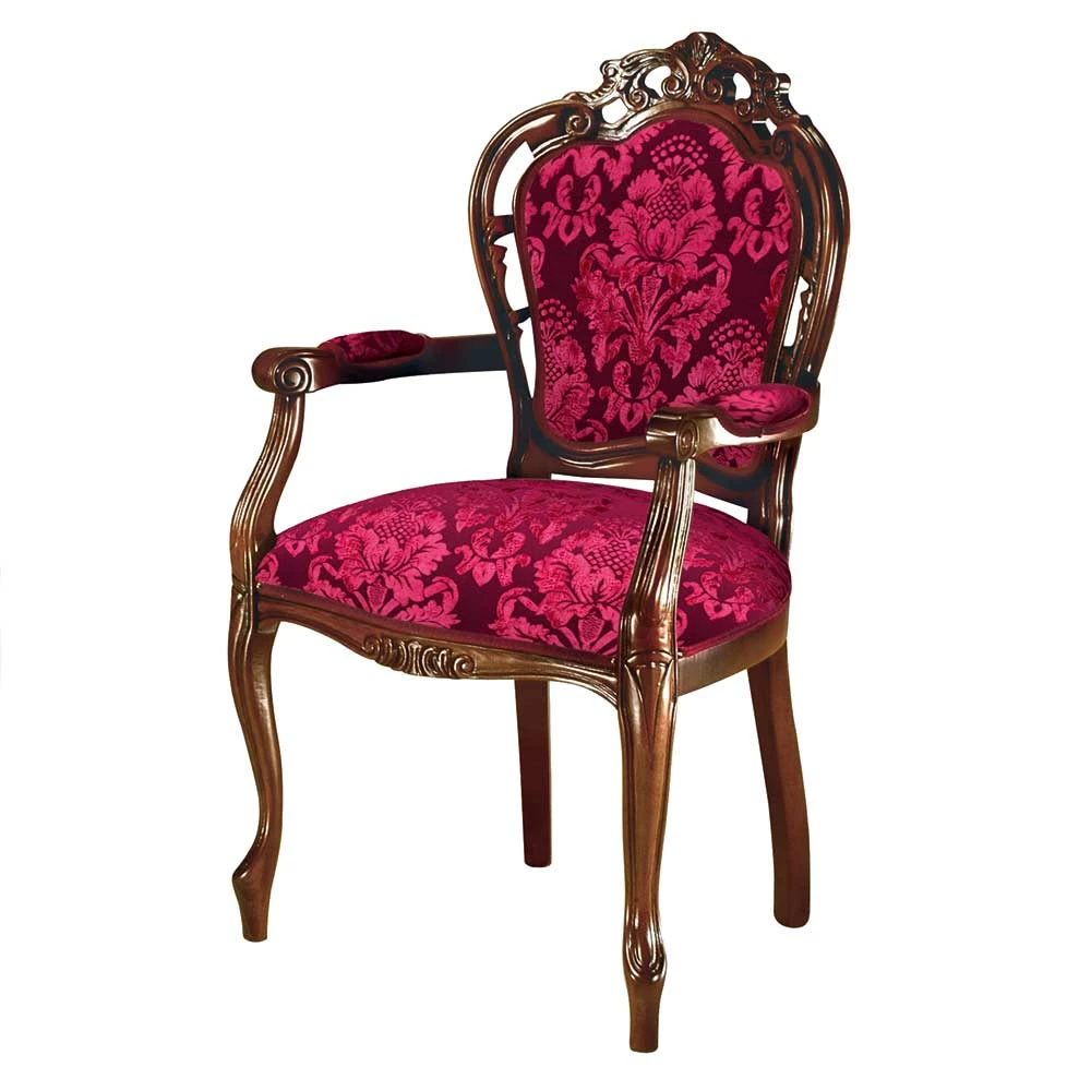 Edler Armlehnenstuhl Im Barock Stil - Ursanna