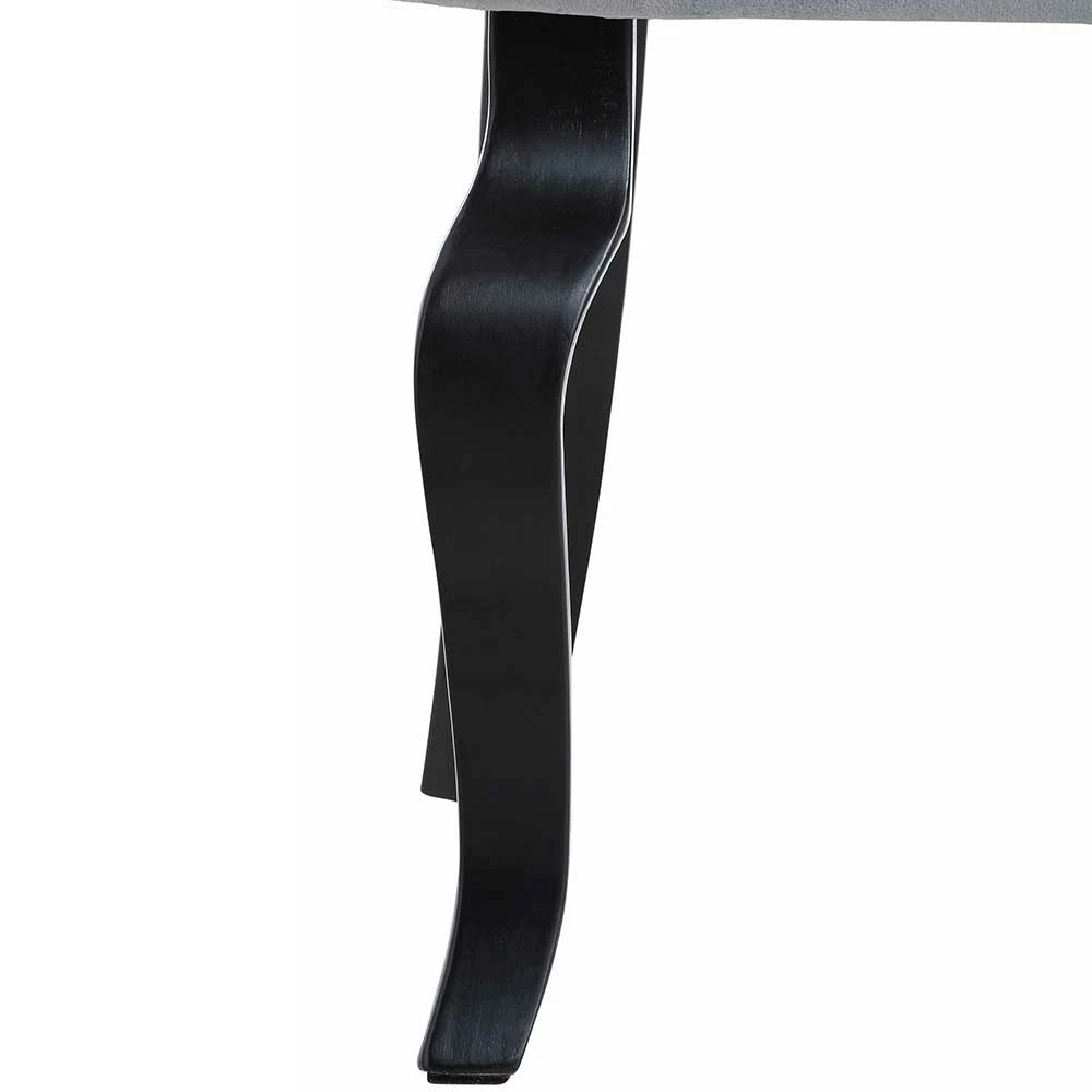 Edler Polsterstuhl In Samt Grau - Halcom - Image 6