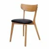 Eiche Holzstuhl Mit Kunstleder Sitz - Juareza (2er Set) -Dariana shop eiche holzstuhl mit kunstleder sitz in schwarz juareza f
