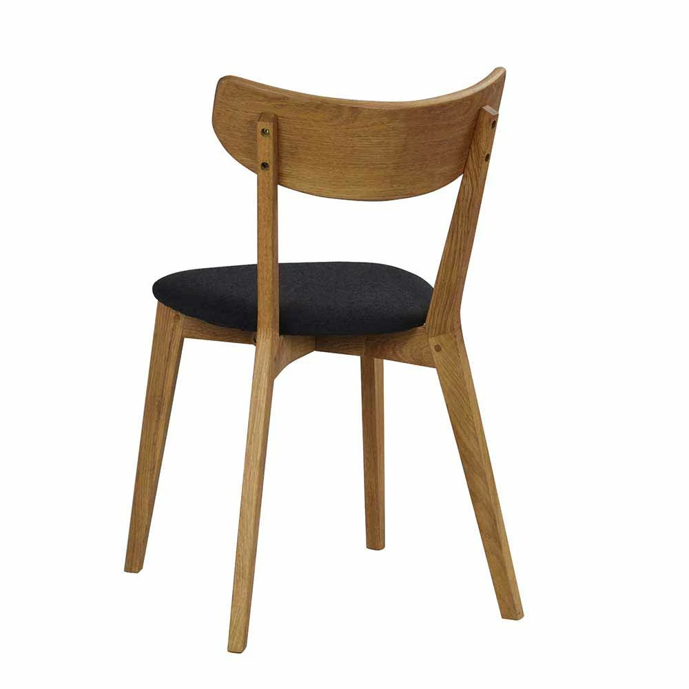 Eichenholz Stuhl Mit Filz-Sitz - Blanco (2er Set) - Image 4