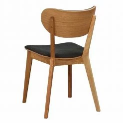 Eichenstuhl Mit Polsterung - Forcia (2er Set) -Dariana shop eichenstuhl mit polsterung webstoff dunkelgrau forcia 02