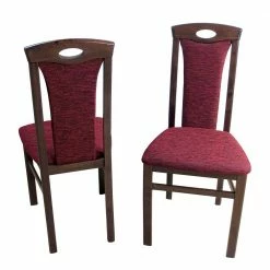 Elegante Esszimmer Stühle In Rot Nelly & Nussbaum (2er Set)
