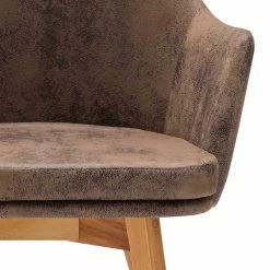 Eleganter Design Polsterstuhl Mit Armlehnen - Rokena -Dariana shop eleganter design polsterstuhl mit armlehnen in braun kernbuche rokena 03