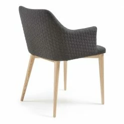 Eleganter Esszimmerstuhl Luvena In Dunkelgrau -Dariana shop eleganter esszimmerstuhl in dunkelgrau und massivholz luvena 03