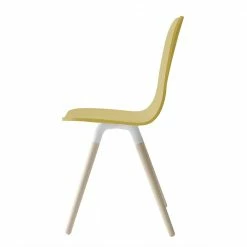 Eleganter Küchenstuhl In Gelb Lackiert - Eliam -Dariana shop eleganter kuechenstuhl in gelb lackiert gebleichter buche eliam 02