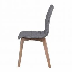 Eleganter Polsterstuhl In Grau - Mali (2er Set) 12 Eleganter Polsterstuhl In Grau - Mali (2er Set) -Dariana shop eleganter polsterstuhl in grau mit eiche white wash mali 04