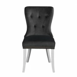 Eleganter Samt Polsterstuhl In Grau - Ennyano (2er Set) 4 Eleganter Samt Polsterstuhl In Grau - Ennyano (2er Set) -Dariana shop eleganter samt polsterstuhl in grau mit holzbeinen weiss ennyano 02