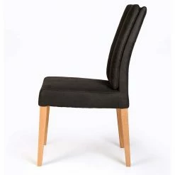 Essstuhl In Anthrazit Microfaser - Nick -Dariana shop essstuhl in anthrazit microfaser mit holzgestell eiche massiv nick 02