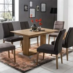 Essstuhl In Anthrazit Microfaser - Nick -Dariana shop essstuhl in anthrazit microfaser mit holzgestell eiche massiv nick 05