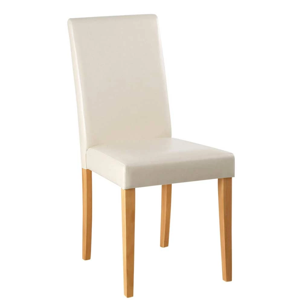 Essstuhl In Creme & Kiefer - Ronn (2er Set)