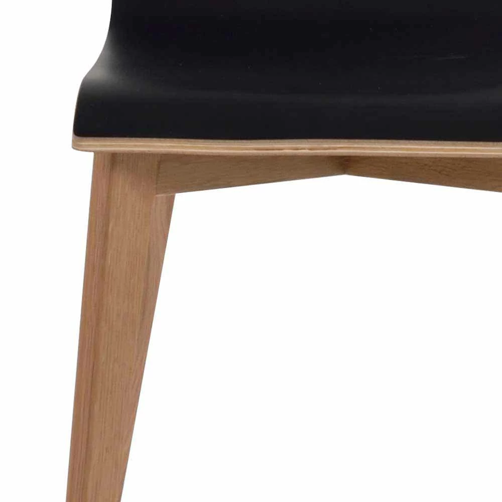 Essstuhl In Schwarz & Natur - Vulias (2er Set) - Image 6