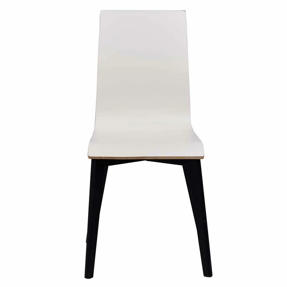 Essstuhl In Weiß & Schwarz - Cacervo (2er Set) - Image 3