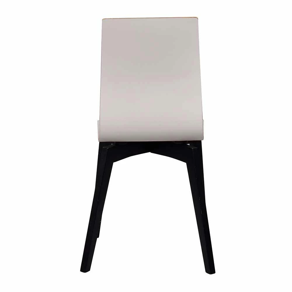 Essstuhl In Weiß & Schwarz - Cacervo (2er Set) - Image 6