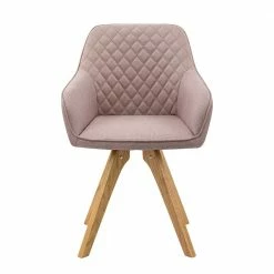 Essstuhl Mit Armlehnen In Rosa - Mazarena (2er Set) 5 Essstuhl Mit Armlehnen In Rosa - Mazarena (2er Set) -Dariana shop essstuhl mit armlehnen in rosa webstoff eiche massivholz mazarena 03