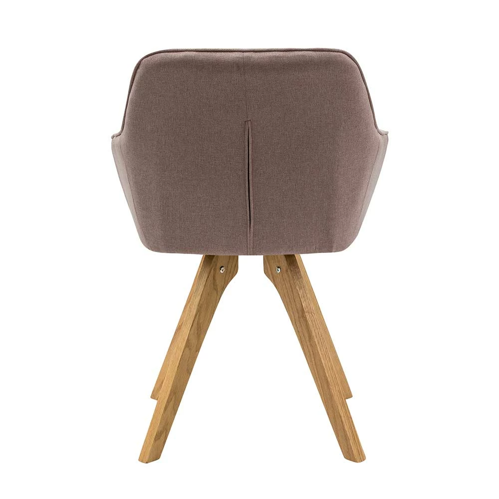 Essstuhl mit Armlehnen in Rosa - Mazarena (2er Set) Essstuhl Mit Armlehnen In Rosa - Mazarena (2er Set) -Dariana shop essstuhl mit armlehnen in rosa webstoff eiche massivholz mazarena 05