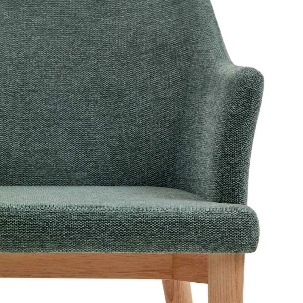 Esstisch Armlehnenstühle In Dunkelgrün - Ise (4er Set) - Image 6