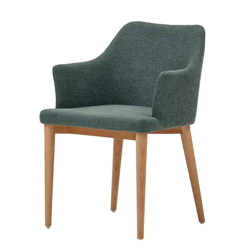 Esstisch Armlehnenstühle In Dunkelgrün - Ise (4er Set)