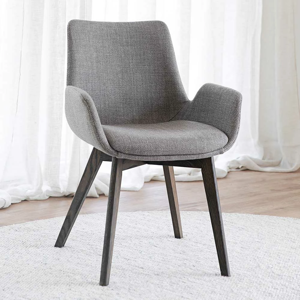 Esstisch Armlehnstühle In Grau - Savening (2er Set) - Image 2