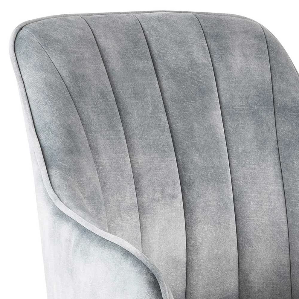 Esstisch Drehstuhl In Grau & Eichefarben - Puebla (2er Set) - Image 4