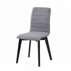 Esstisch Stuhl In Grau & Schwarz - Soveltra (2er Set)