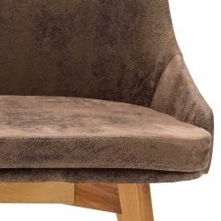 Esstischstuhl In Braun & Kernbuche - Rokena 5 Esstischstuhl In Braun & Kernbuche - Rokena -Dariana shop esstischstuhl in braun kernbuche mit microfaser bezug rokena 03