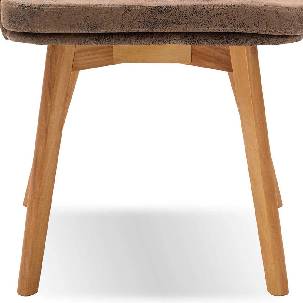 Esstischstuhl in Braun & Kernbuche - Rokena Esstischstuhl In Braun & Kernbuche - Rokena -Dariana shop esstischstuhl in braun kernbuche mit microfaser bezug rokena 04