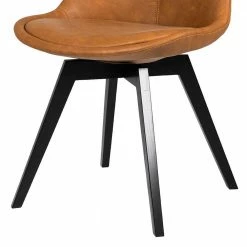 Esstischstuhl In Cognac Braun Kunstleder Sucaeva Mit Eiche Gestell Schwarz (2er Set) 4 Esstischstuhl In Cognac Braun Kunstleder Sucaeva Mit Eiche Gestell Schwarz (2er Set) -Dariana shop esstischstuhl in cognac braun kunstleder mit eiche gestell schwarz sucaeva 02