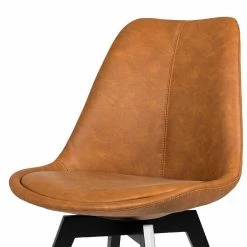 Esstischstuhl In Cognac Braun Kunstleder Sucaeva Mit Eiche Gestell Schwarz (2er Set) 5 Esstischstuhl In Cognac Braun Kunstleder Sucaeva Mit Eiche Gestell Schwarz (2er Set) -Dariana shop esstischstuhl in cognac braun kunstleder mit eiche gestell schwarz sucaeva 03