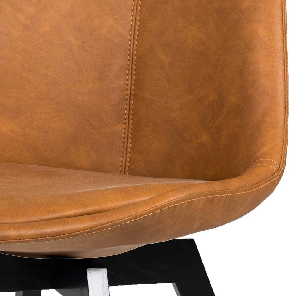 Esstischstuhl in Cognac Braun Kunstleder Sucaeva mit Eiche Gestell Schwarz (2er Set) Esstischstuhl In Cognac Braun Kunstleder Sucaeva Mit Eiche Gestell Schwarz (2er Set) -Dariana shop esstischstuhl in cognac braun kunstleder mit eiche gestell schwarz sucaeva 04