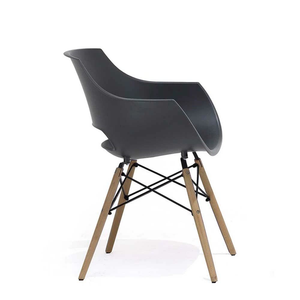 Esstischstuhl in Grau & Natur Buche - Jessma (4er Set) Esstischstuhl In Grau & Natur Buche - Jessma (4er Set) -Dariana shop esstischstuhl in grau natur buche aus kunststoff echtholz jessma 02